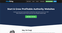 Desktop Screenshot of cloudliving.com